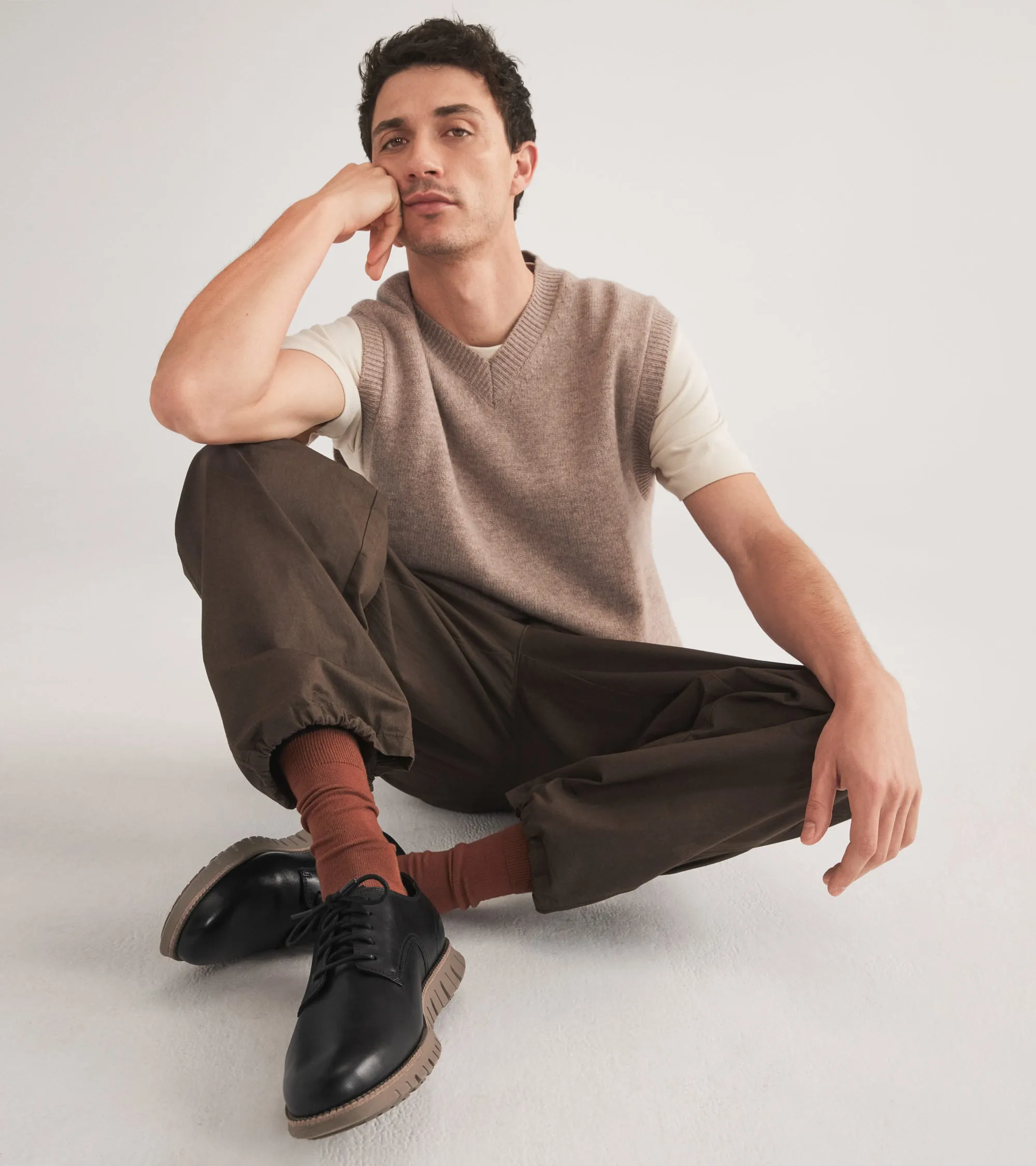 კაცის ZERØGRAND Remastered Plain Toe Oxfords