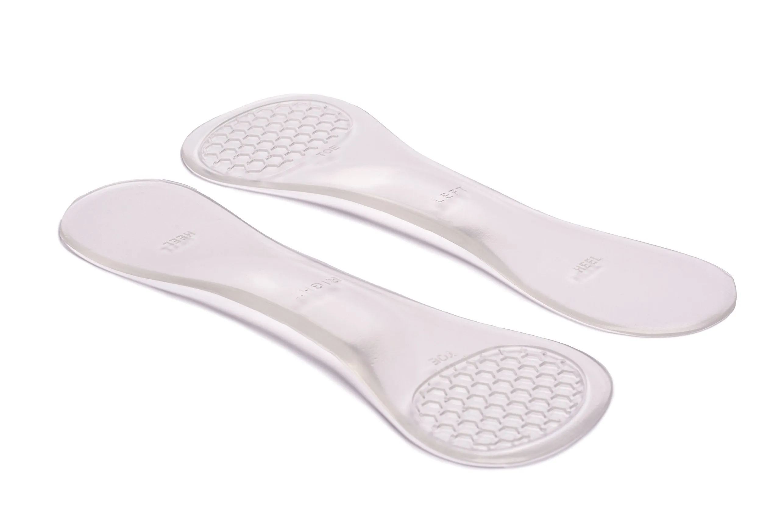 1 Pair Party Feet Clear Orthotic Massage Gel Insoles Arch Support Ladies stiletto, high heel universal