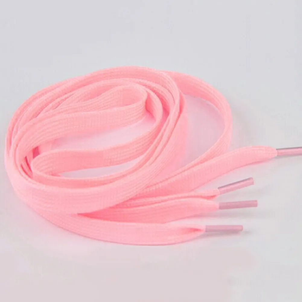 1 Pair Sport Shoes Lace Polyester Neon Color Luminous Fluorescent Shoelaces