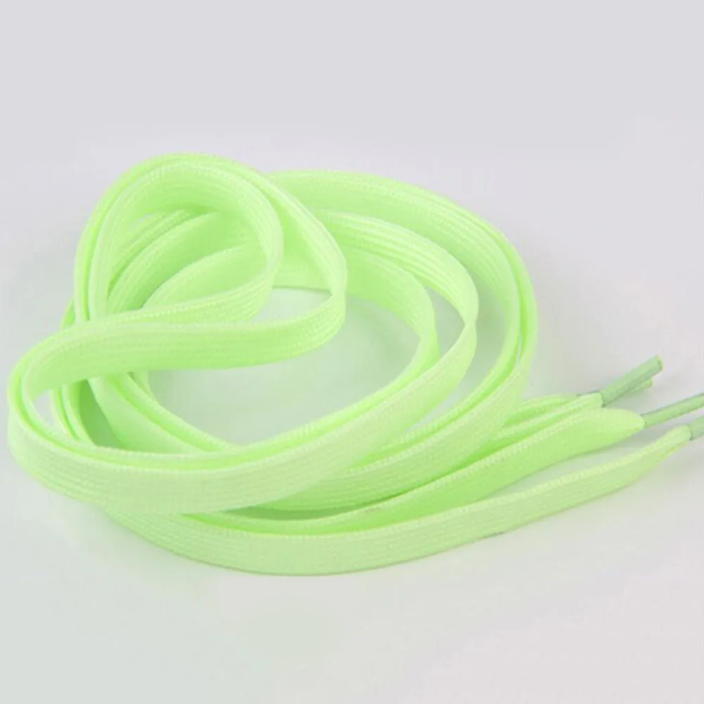 1 Pair Sport Shoes Lace Polyester Neon Color Luminous Fluorescent Shoelaces