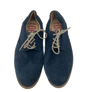 1901 Blue Suede Brogue Men's Dress Shoes Size 10 Preowned
