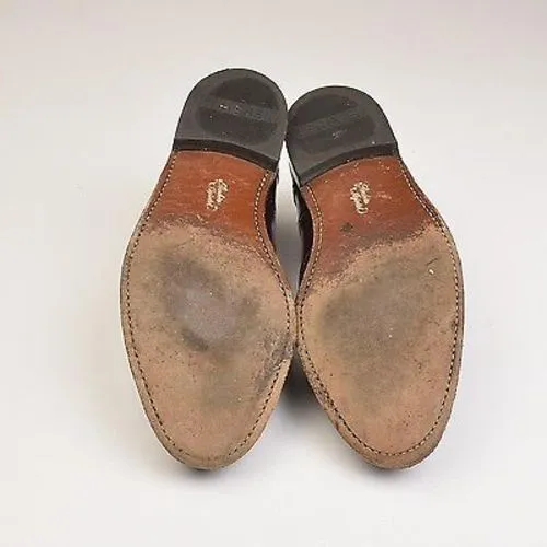 1980s Mens Leather Wingtip Oxford Shoes