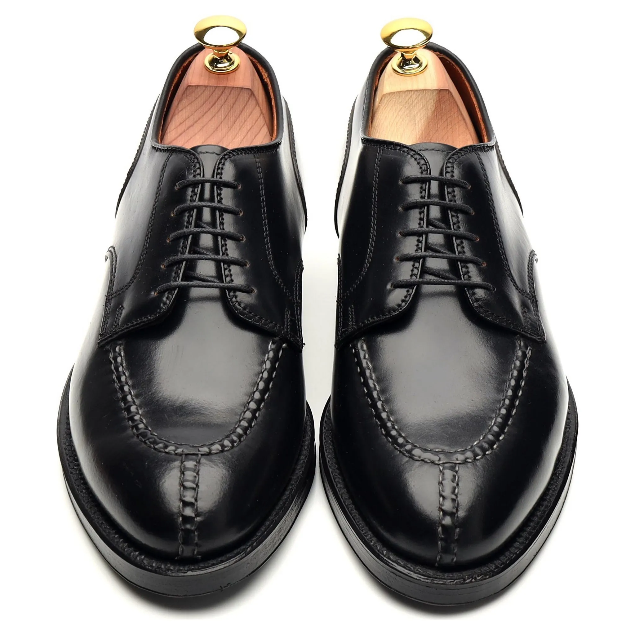 '2211' Black Cordovan Leather Split Toe Derby UK 7 US 8 D