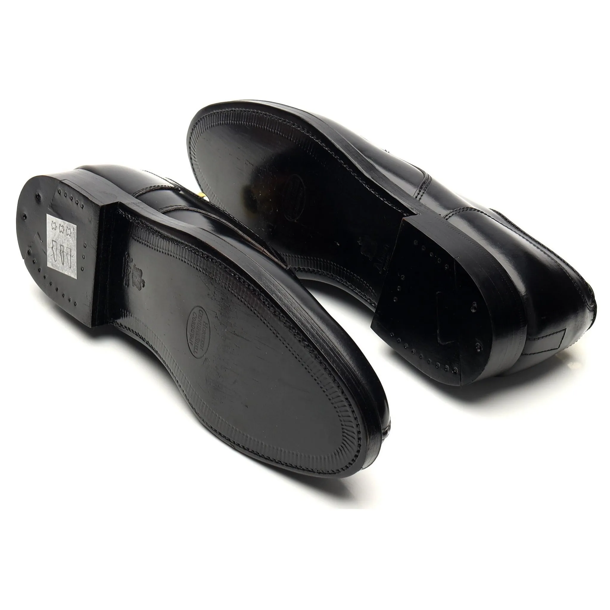 '2211' Black Cordovan Leather Split Toe Derby UK 7 US 8 D