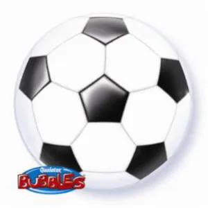 22" Inflatable Soccerball With Bubble Graphics - Pkgd