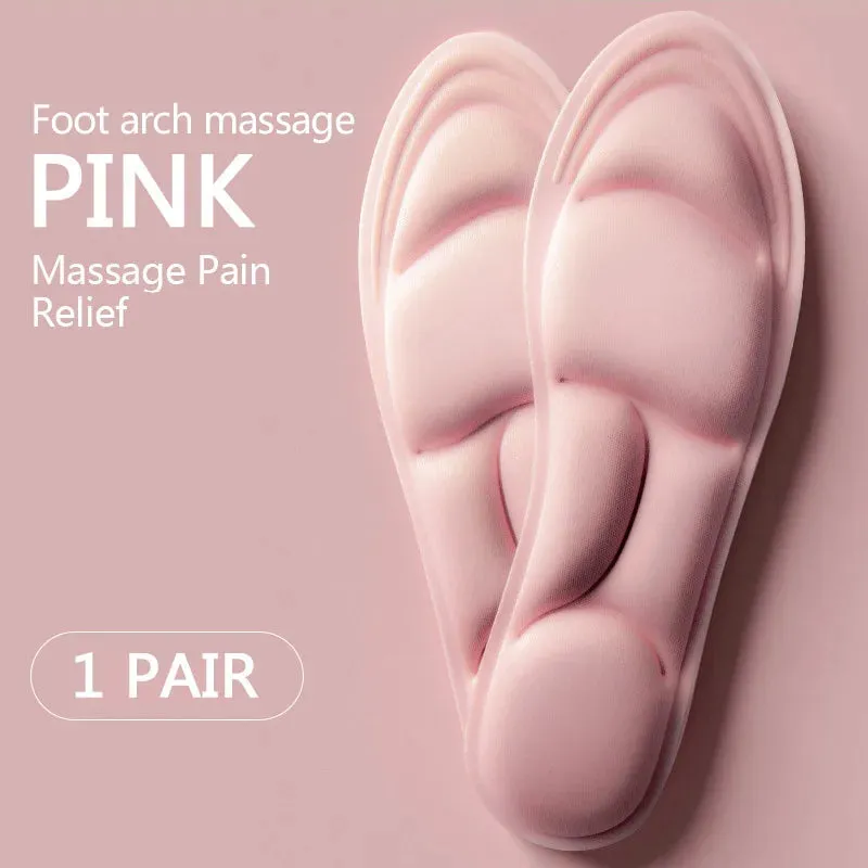 5D Memory Foam Massage Insoles – Breathable Cushion Orthopedic Shoe Soles for Running & Sports