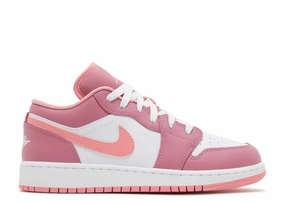 Air Jordan 1 Low GS "Desert Berry" (Myrtle Beach Location) Pressure Mapped Outsole Lace Secure