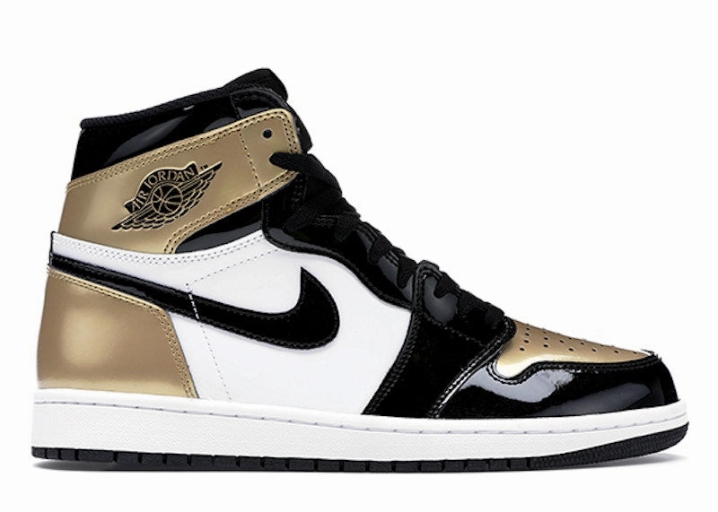 Seamless Toe Box Air Jordan 1 Retro High NRG Patent Gold Toe (Preowned Size 10.5)