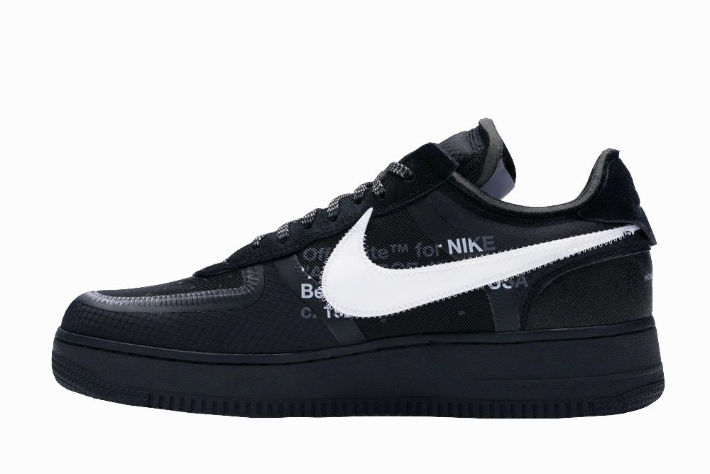 Sleek Outline AF1 X OW "THE TEN" Black