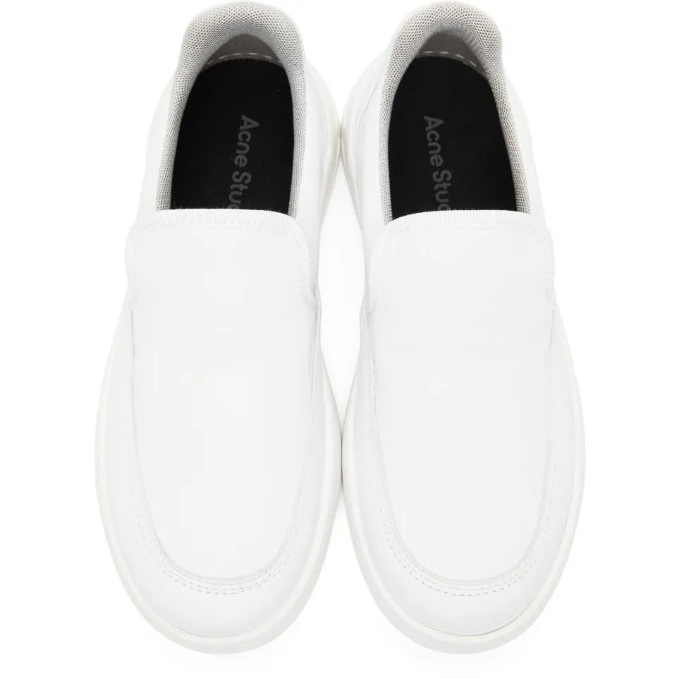 Acne Studios White Chunky Slip-On Sneakers