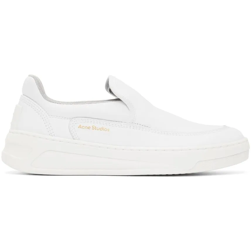 Acne Studios White Chunky Slip-On Sneakers