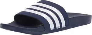 adidas Men's Adilette Comfort Slide, Dark Blue/White, 11