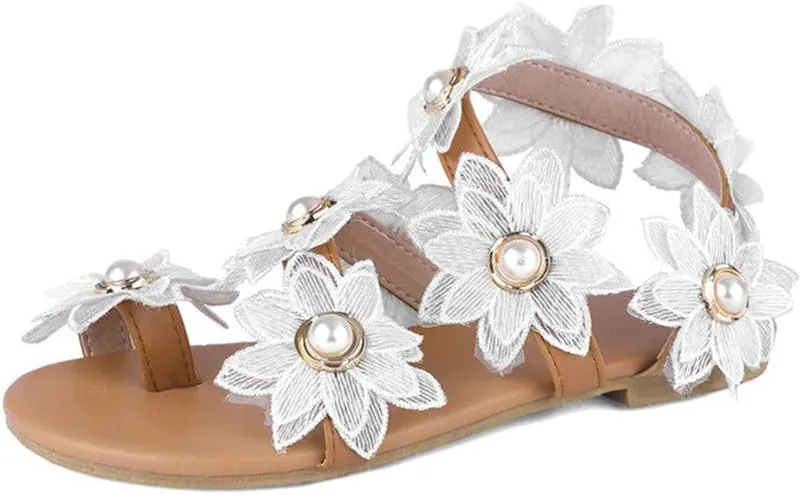 Adjustable Strap Flat Sandals for Women Comfortable Ankle Strap Outdoor Walking Shoes Banquet Sandals for Women