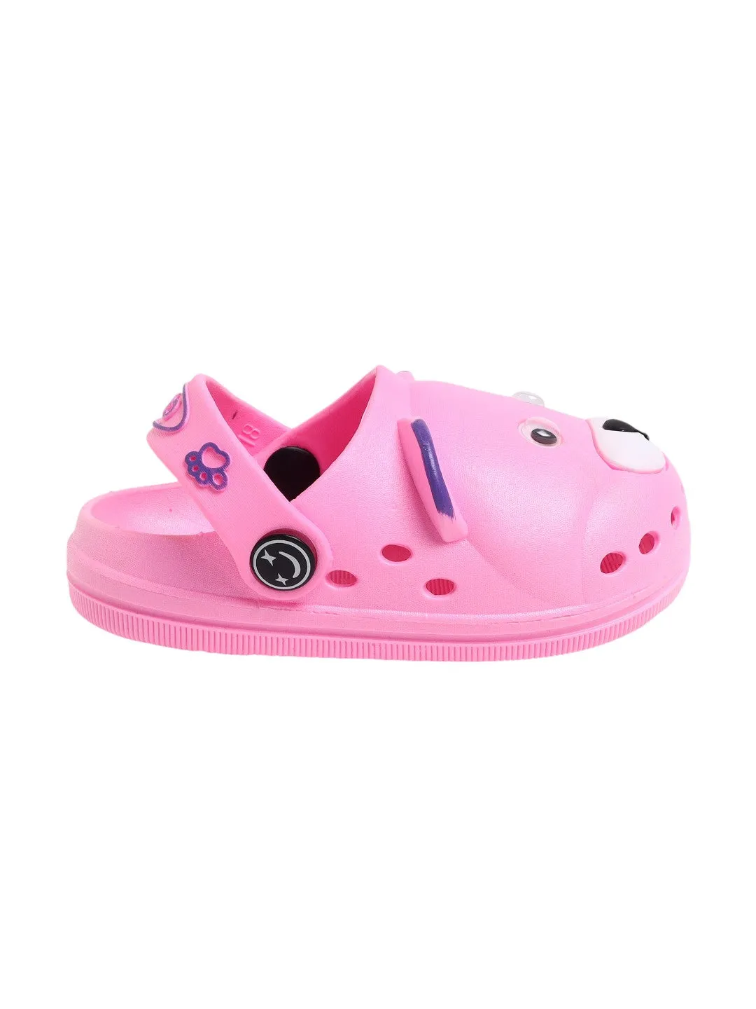 Adorable Pink Bear Kids' Clogs - Cute & Comfortable Footwear for Girls