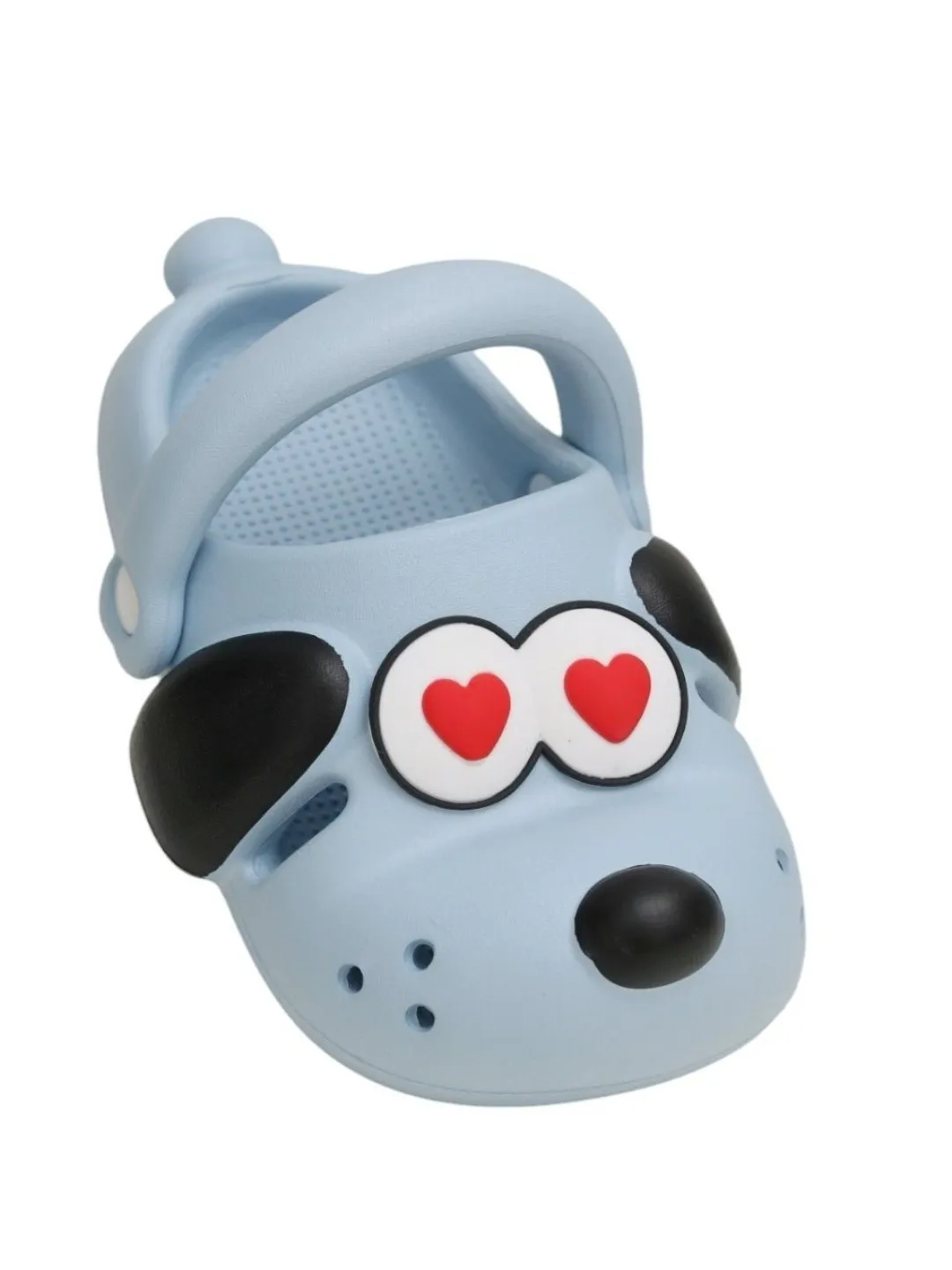 Adorable Puppy Love Girl's Clogs - Comfortable With Cartoon Themed, Blue