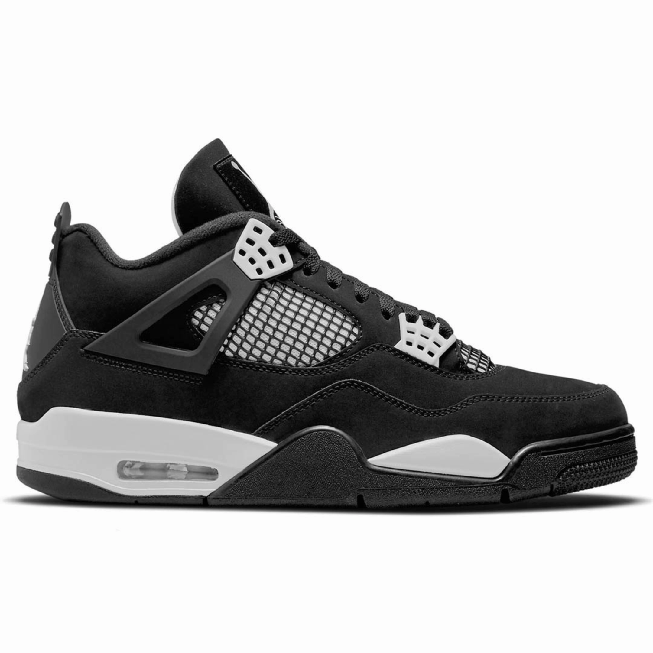 Glossy - finish Jordan 4 Black Thunder