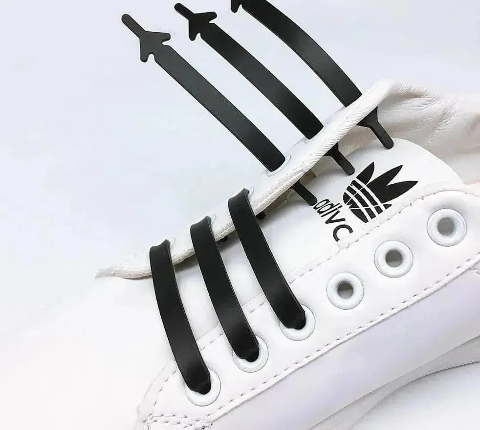 Aero No Tie Elastic Shoelaces 6 Pairs