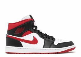 morning running shoe moment shoe polish Jordan 1 Mid Gym Red Black White