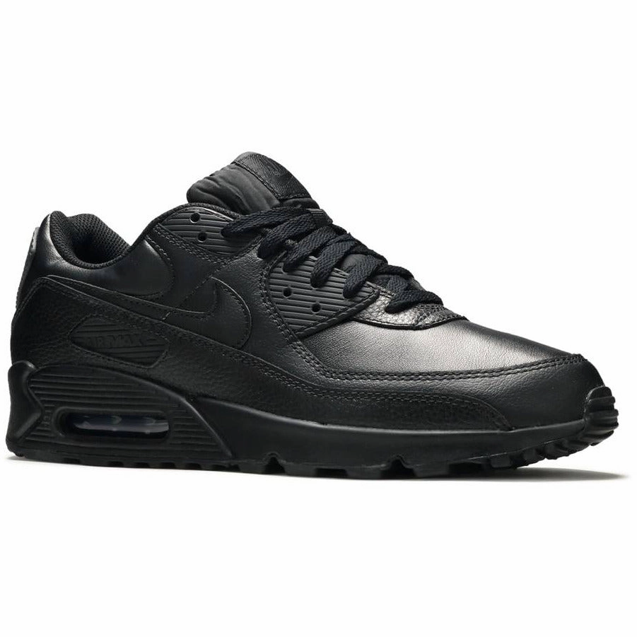 Air Max 90 Leather Triple Black (2020) Outdoor Active Rocker Sole Design