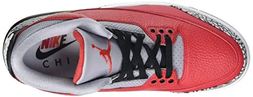 Air Jordan 3 Retro Fire Red Cement Chicago Men CU2277-600 Varsity Red/Cement Gray