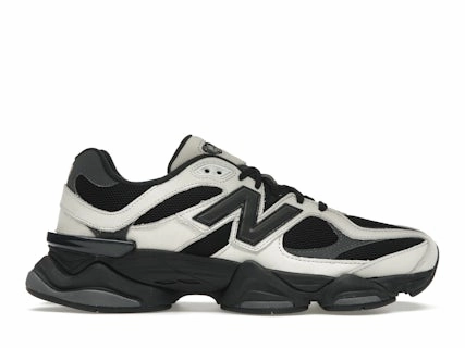 New Balance 9060Off White Black Layered silhouette Luxe support