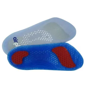 Airplus Mens Gel Orthotic 3/4 Length Insoles Size 7-13 Cushion Support Flexible Slim Shoe Trainer Foot Comfort Light Weight