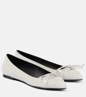 Alaia Leather ballet flats