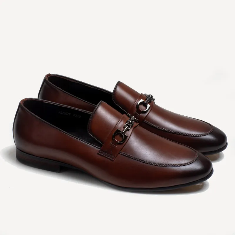 Albert Buckle Loafer - Brown