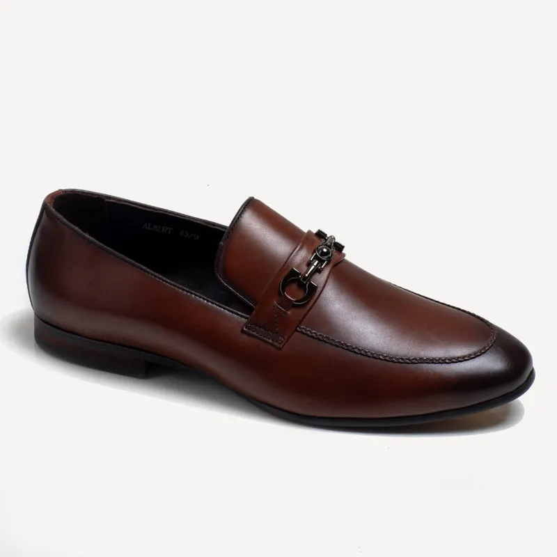 Albert Buckle Loafer - Brown