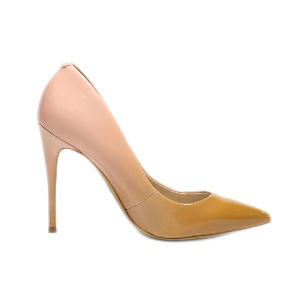 Aldo Kitten Heels Leather Pink Colour For Women
