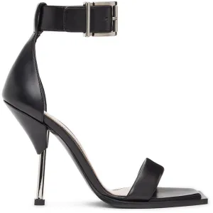 Alexander McQueen Black Double Strap Sandals