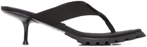 Alexander Wang Black Jessie Lug Heeled Sandals