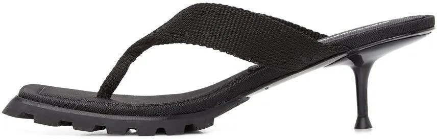 Alexander Wang Black Jessie Lug Heeled Sandals