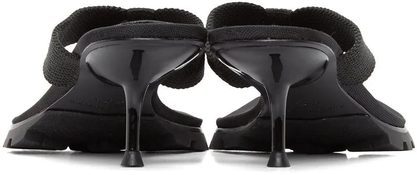 Alexander Wang Black Jessie Lug Heeled Sandals