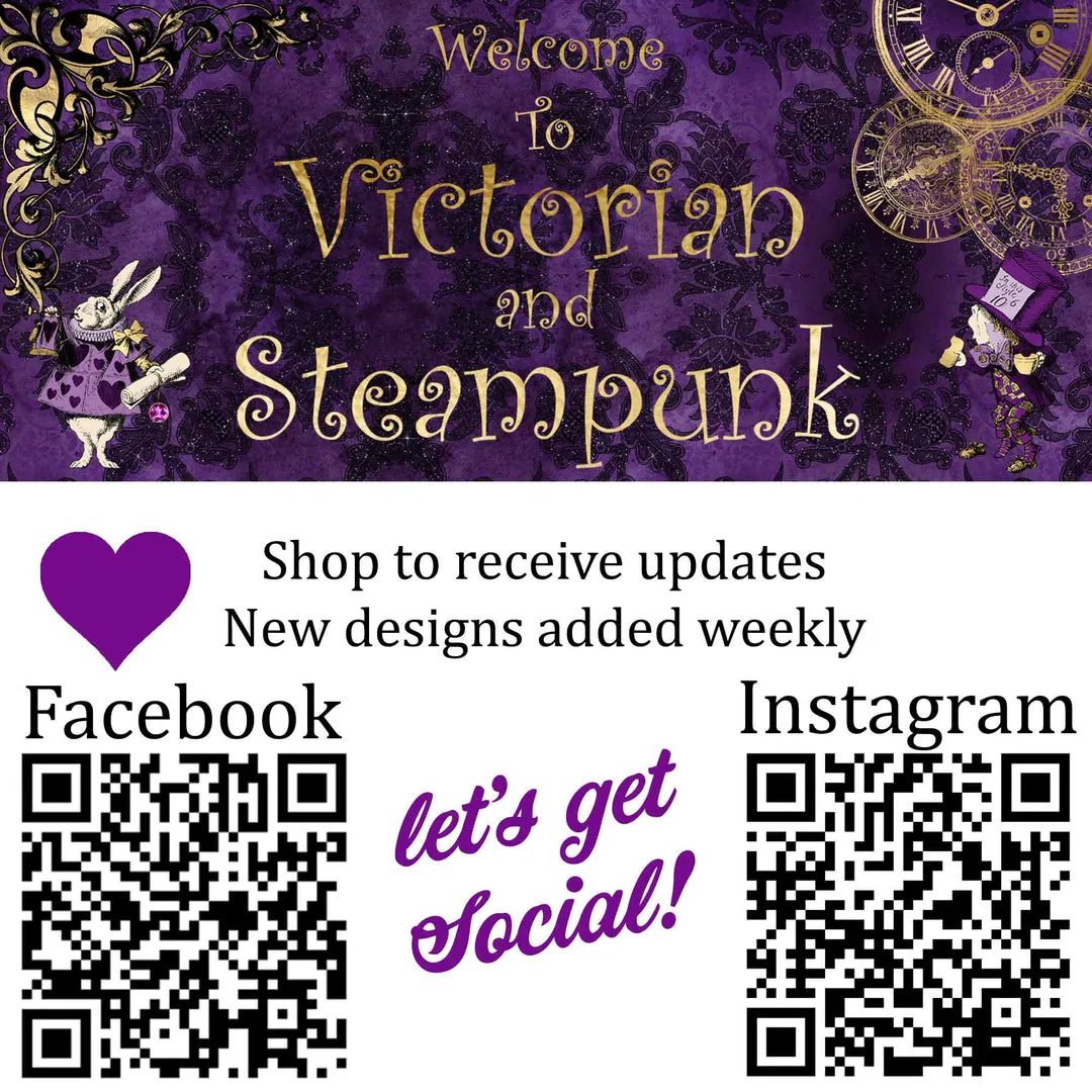 Alice In Wonderland Gothic Purple High Top Sneakers (JPAIWP)