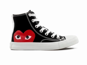 Tenis Cnv Bota Negro Blanco Corazon Lightweight Construction Supportive Footbed Design