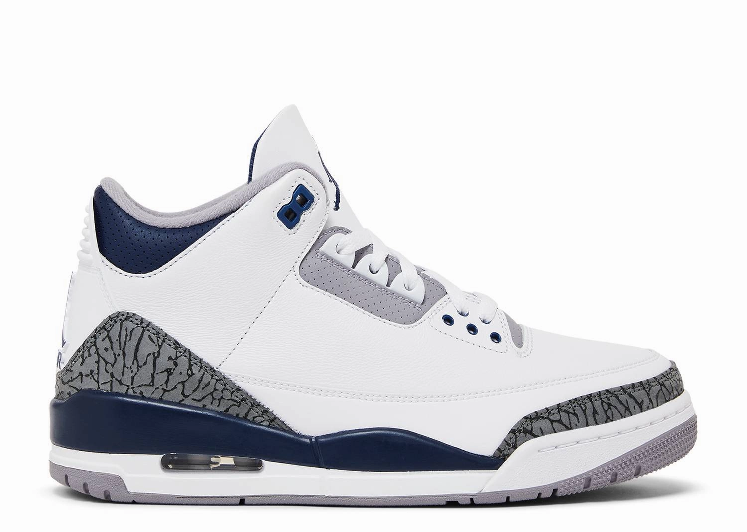 Air Jordan 3 Retro "Midnight Navy" (Myrtle Beach Location) Shockproof Midsole Running Friendly