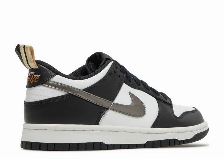 Nike Dunk Low Black White Metallic (GS) warm - up runs
