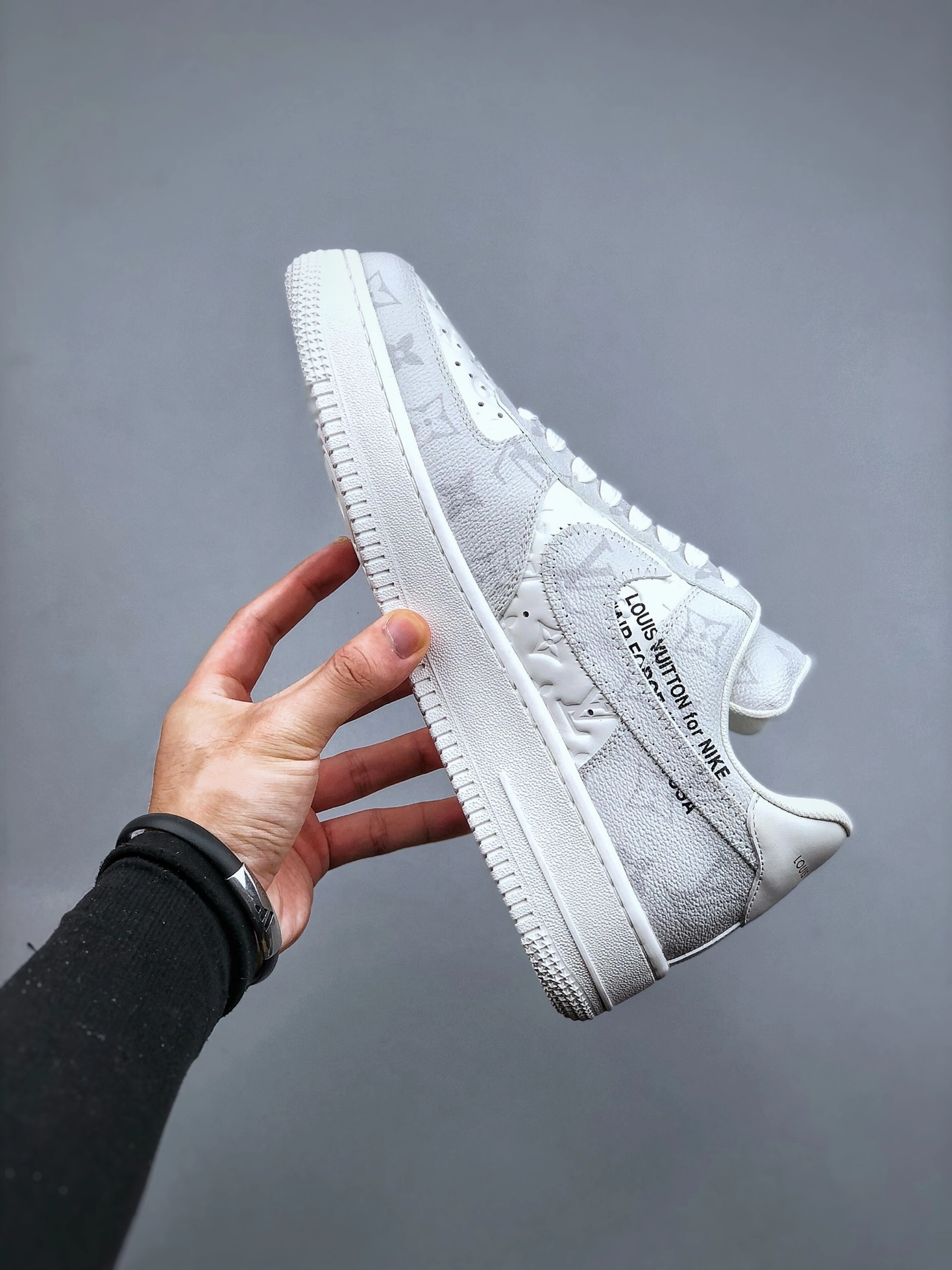 AF1 x OW by Virgil - Grey Customs Orthotic Friendly Footbed Customizable Insoles