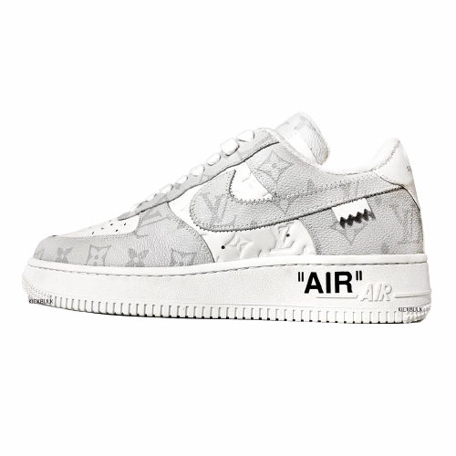 AF1 x OW by Virgil - Grey Customs Bonded Midfoot