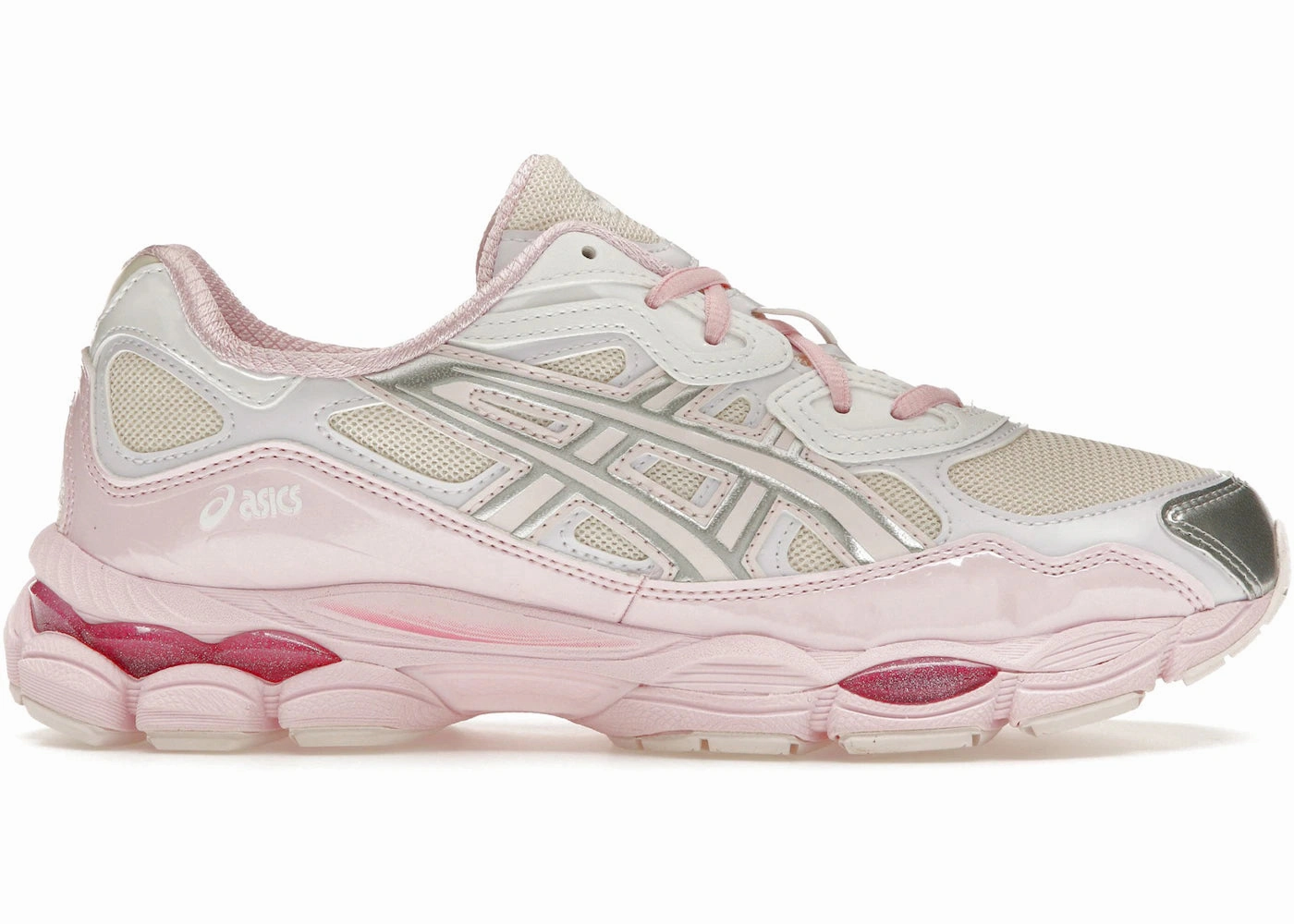 ASICS Gel-NYCKicki Yang Zhang Pink Cream Pure Silver ventilated design shoes indoor track running gear