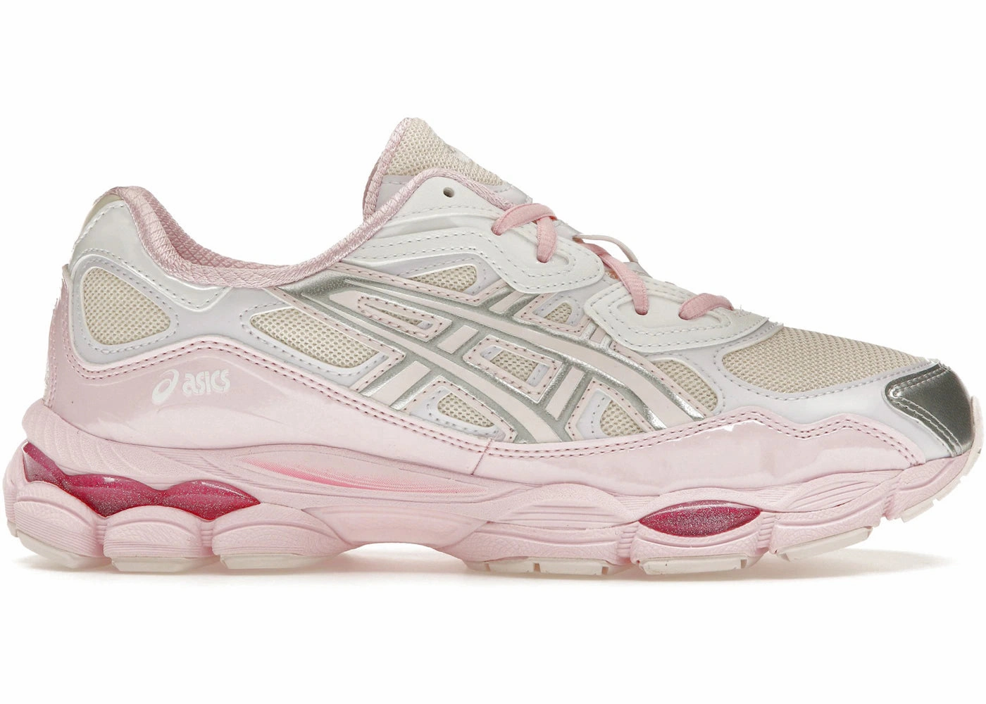 ASICS Gel-NYCKicki Yang Zhang Pink Cream Pure Silver long - distance endurance Reflective elements