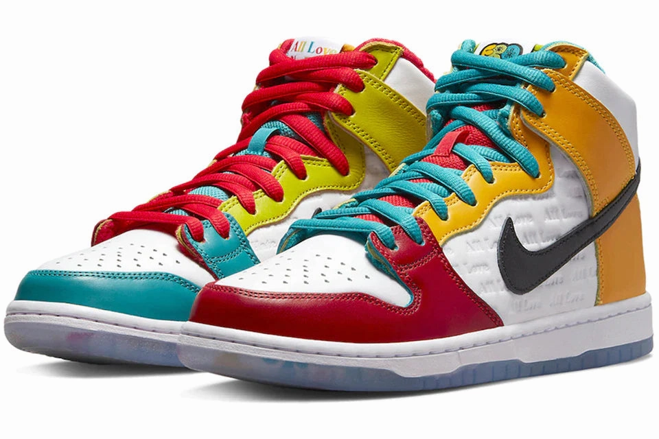FroSkate x Nike SB Dunk High All Love No Hate ethnic - themed running option