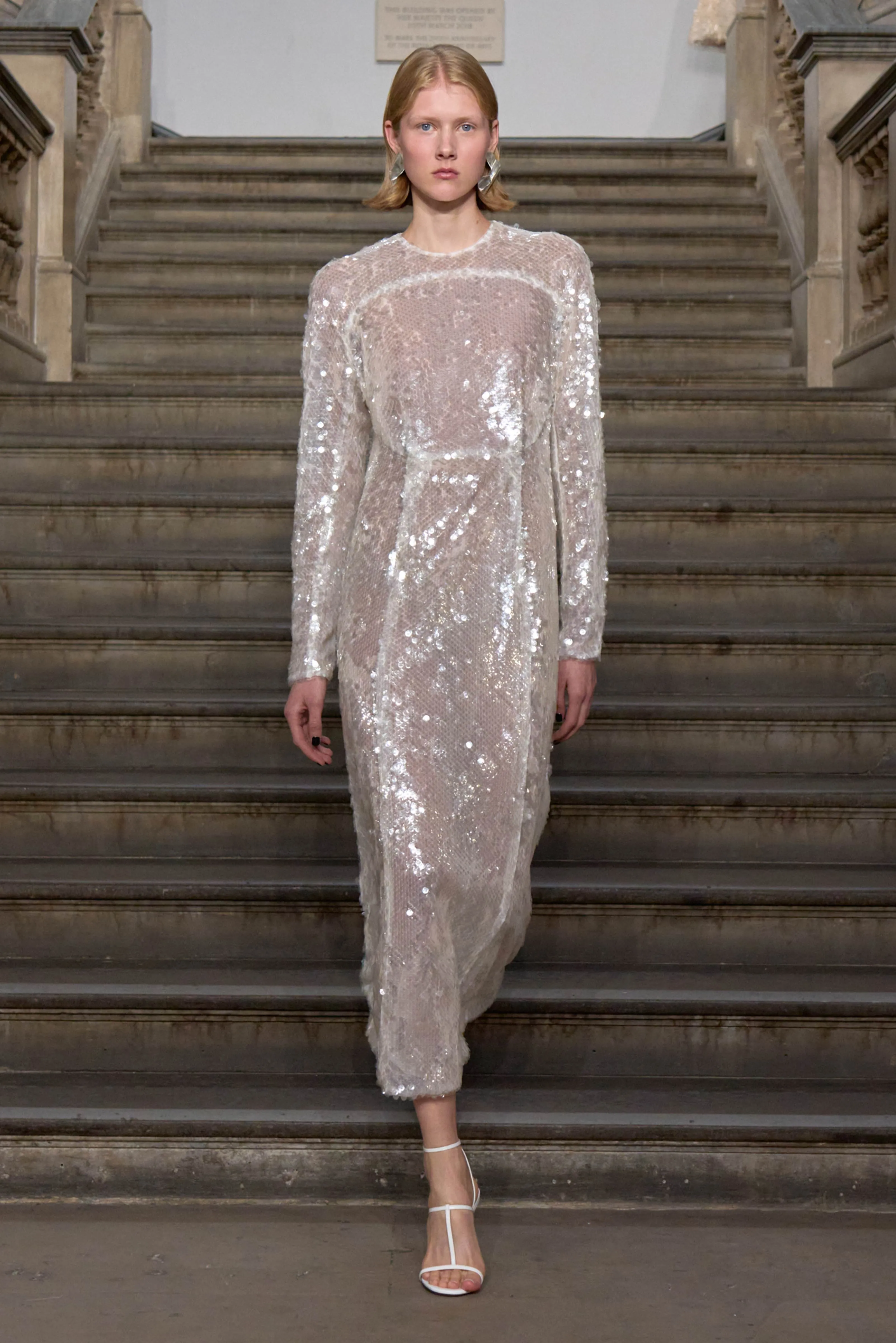 Amiria Clear Sequin Dress