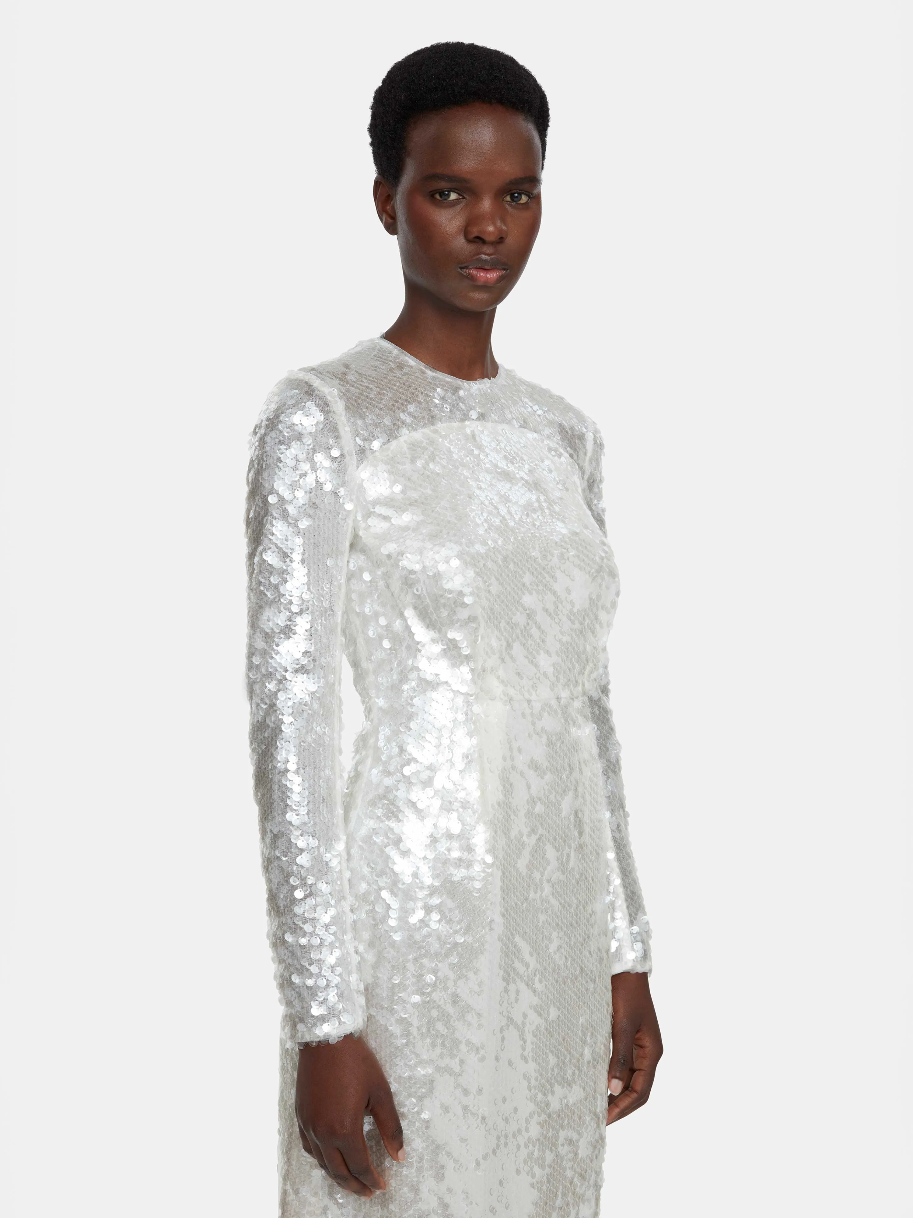 Amiria Clear Sequin Dress