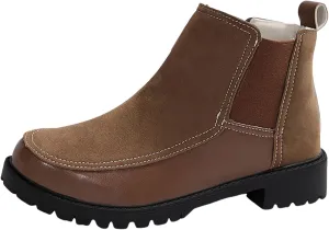 Ankle Boots for Women Dressy Fall Boots for Women 2024 Casual Comfortable and Convenient Chunky Leathers Booties