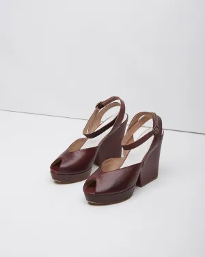 Ankle-Strap Peep Toe Wedge