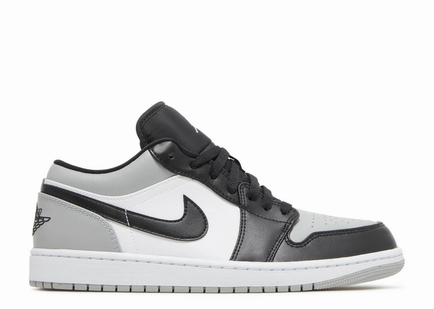 Air Jordan 1 Low "Shadow Toe" (Wilmington Location) Stretch Fabric Traction lugs