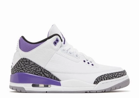 minimalist - design shoes low - top Jordan 3 Retro Dark Iris (Preowned Size 10)