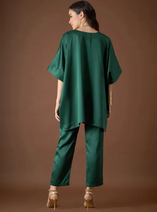 Anti Fit Kaftan Top with Pants For Women